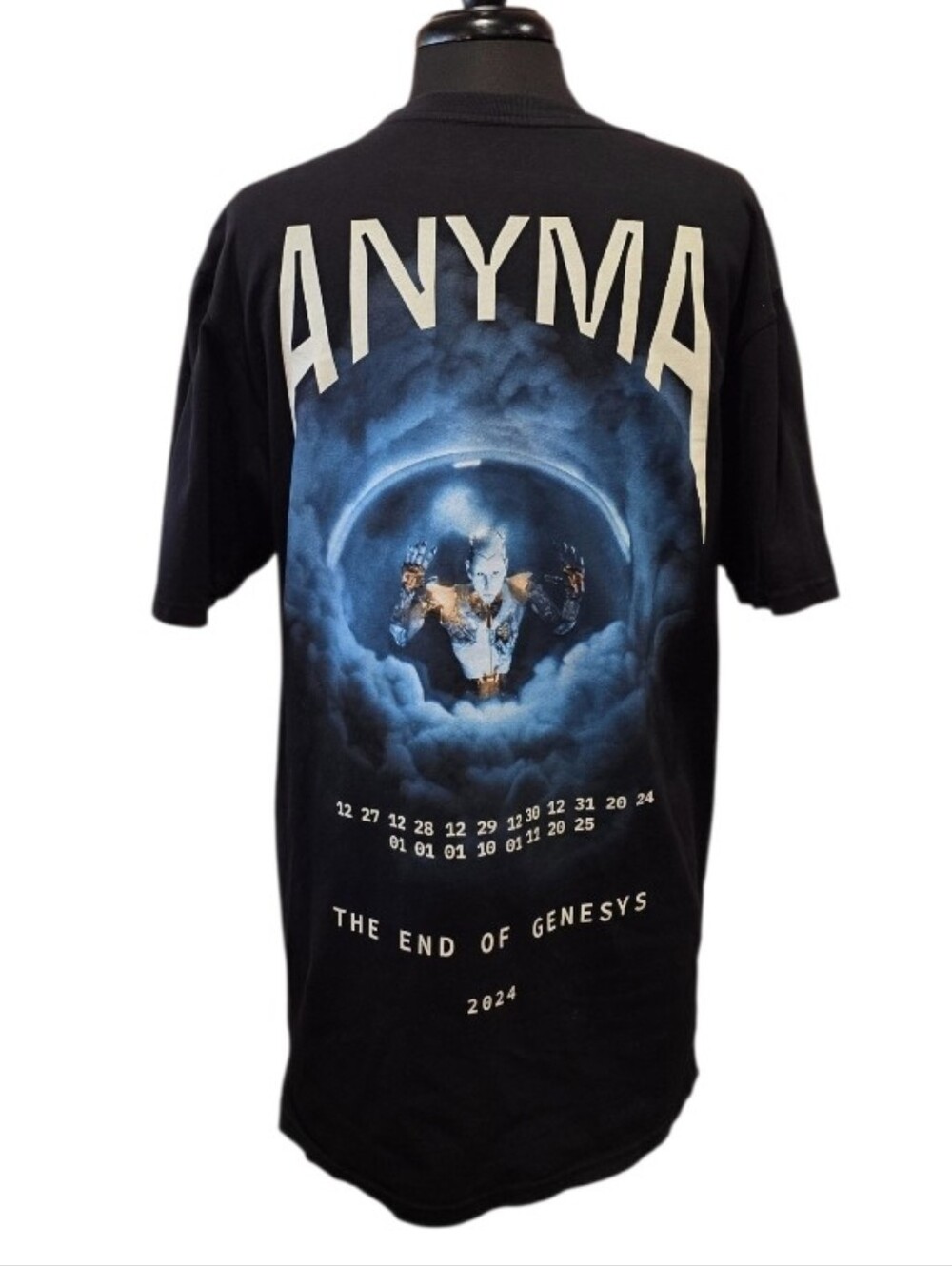 Anyma Sphere T-shirt Men’s Black Graphic Short Sleeve Tee The End of Genesys